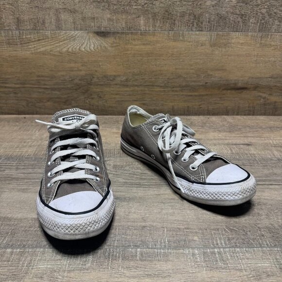 Converse Chuck Taylor All Star Grey Canvas Sneakers Women's Size 7 - Picture 6 of 7